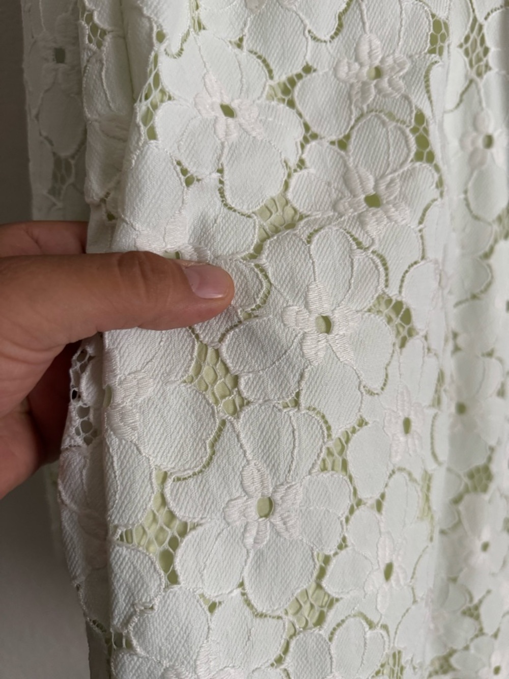 Diane Von Furstenberg White Lace Mini Dress - Picture 3 of 6
